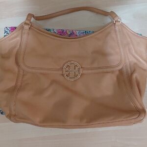 Tory Burch Tan Leather Shoulder Bag